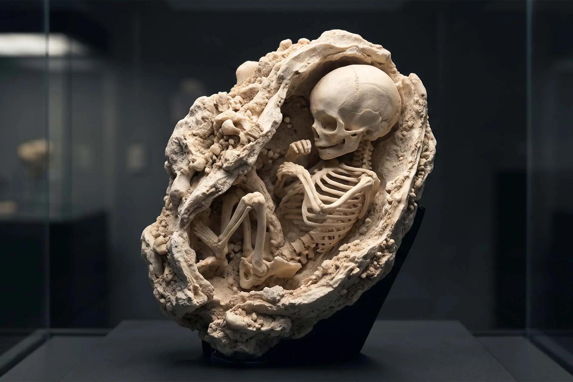 پزشکان در شکم زن ۴۲ ساله جنینی پیدا کردند که به سنگ تبدیل شده بود